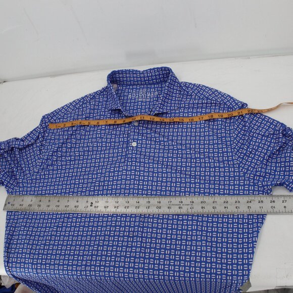 Mizzen main Shirt men's XL Phil Mickelson Golf Polo Pacific Sunset Geo Print - Picture 13 of 13